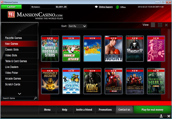 mansion casino lobby